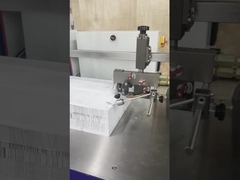 Cross Fold A4 Paper Folding Machine With Labeling Machine