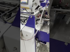 High speed paper folding machine with vertical stacker