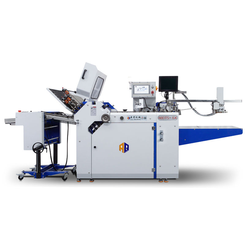 Fast Speed Large Format Electronic Paper Folder Outsert Folding Machine