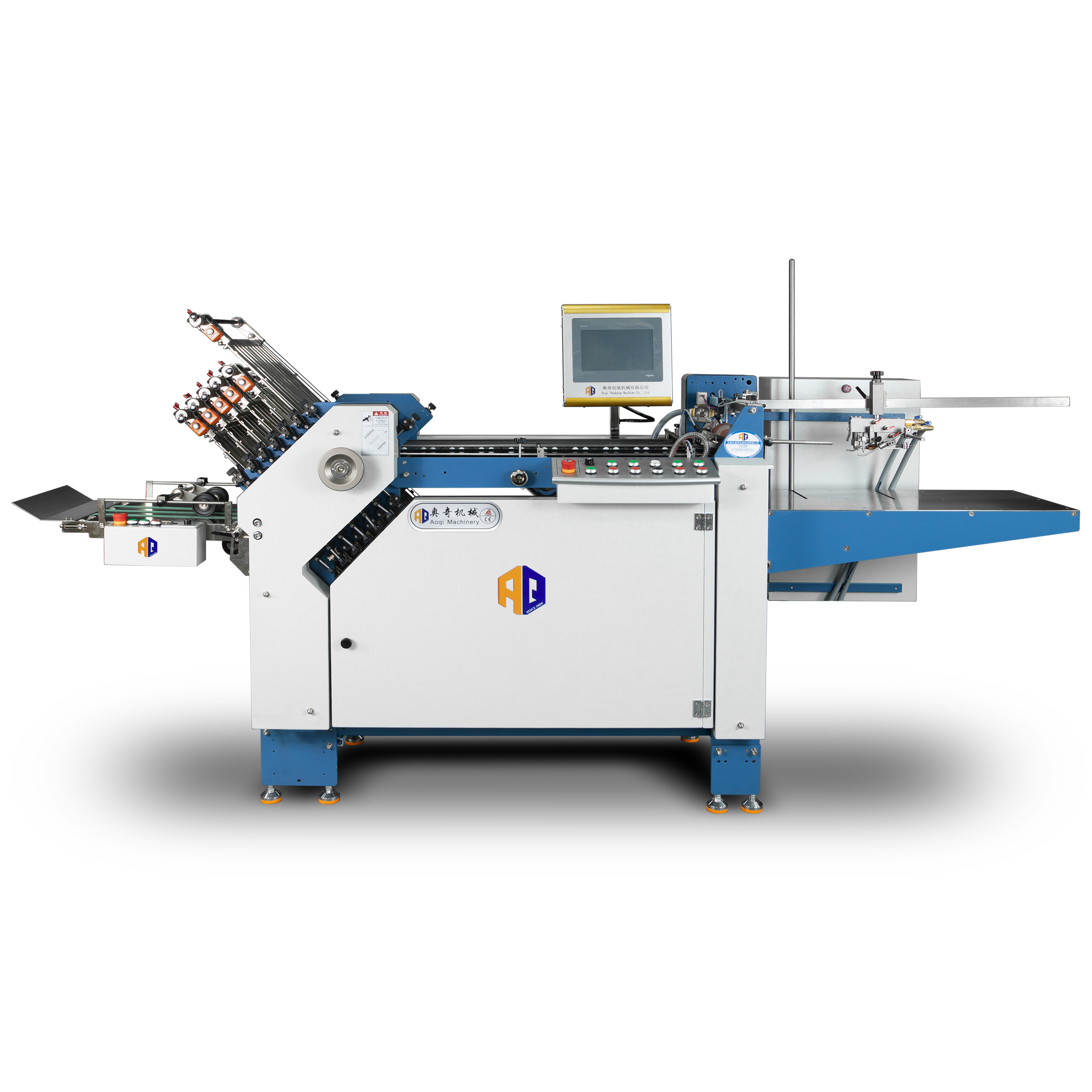 Industrial A3 Paper Folding Machine With Stacker Collecting Equipment