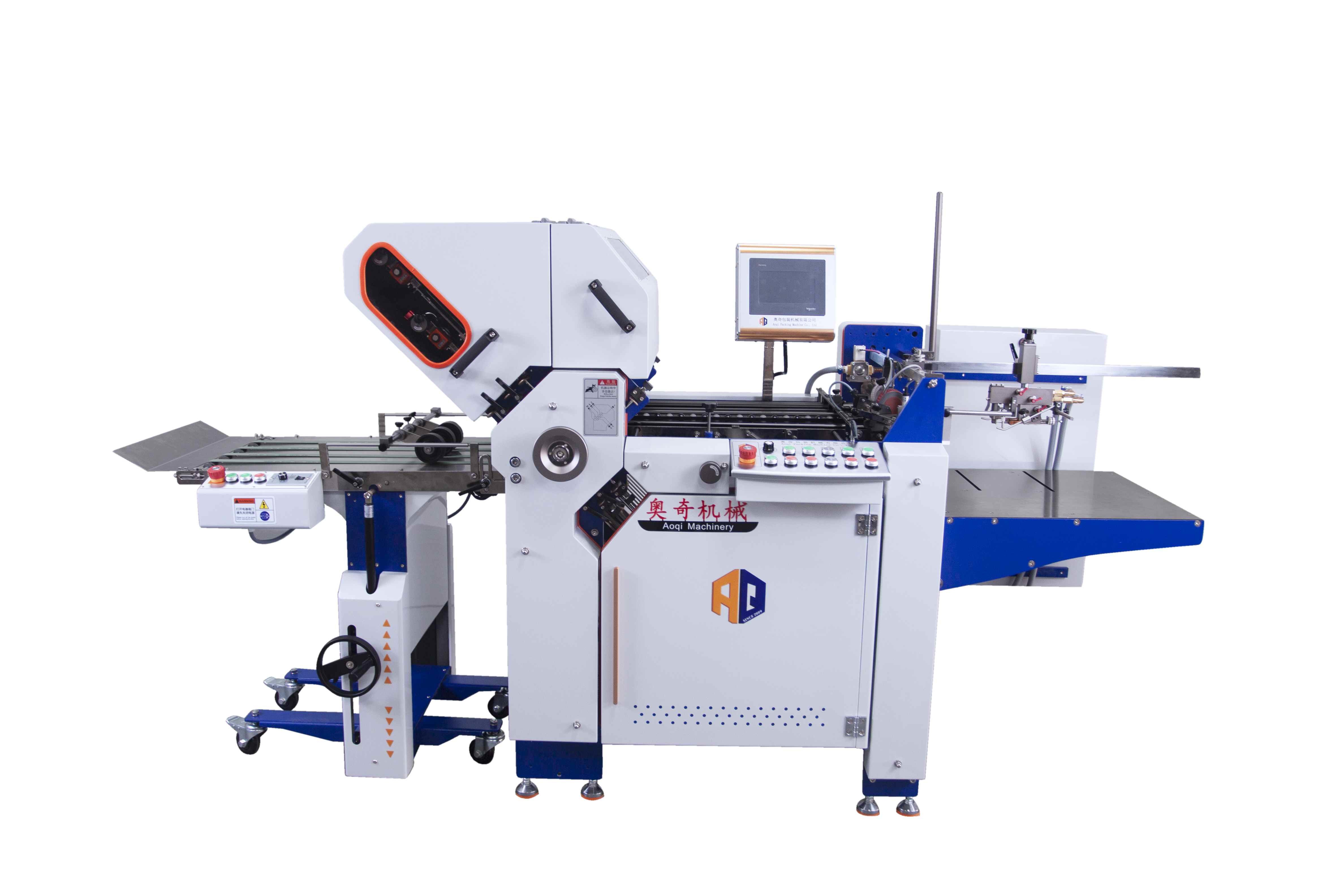 Automatic A3 Paper Folder For Commercial Leaflet Paper Folding Machine With Noise Hood
