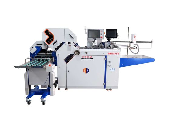 Width 480mm Large Format Leaflets Folding Machine with Cross Folder Machine